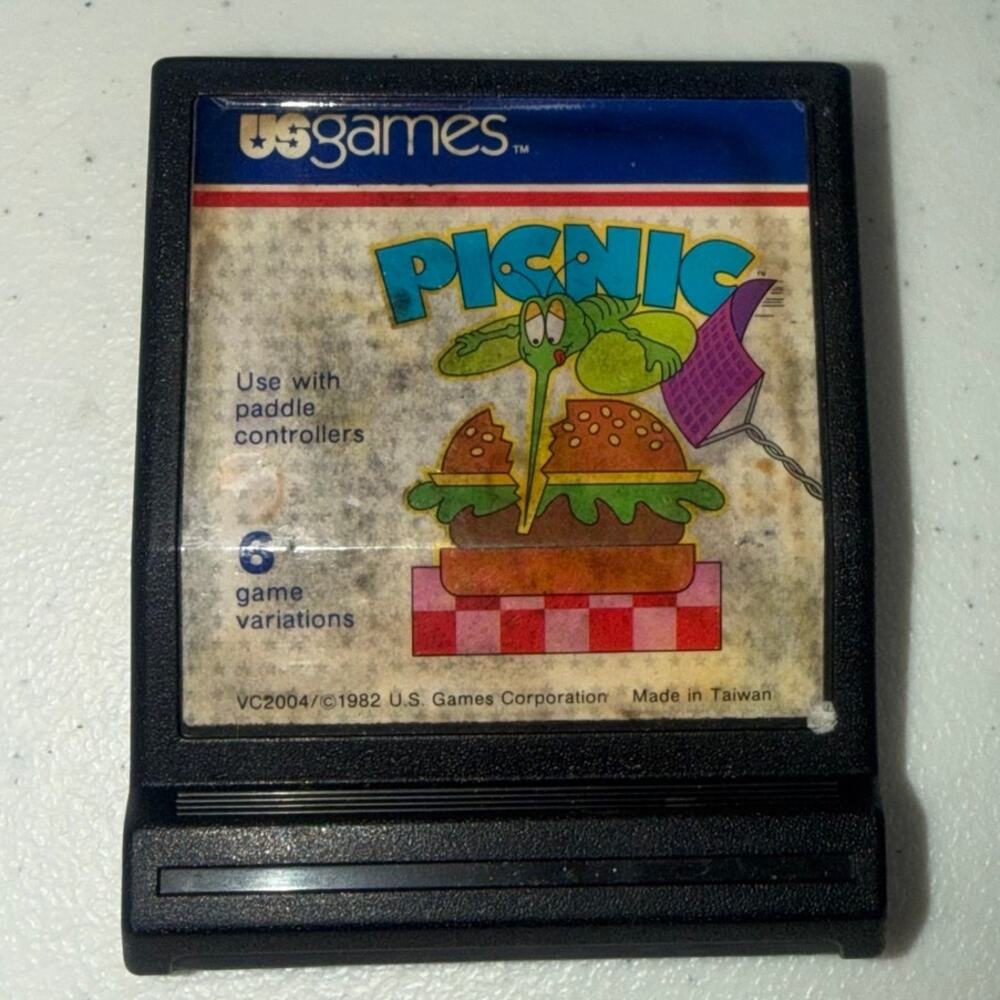 US Games Atari 2600 Game Picnic Tested Working